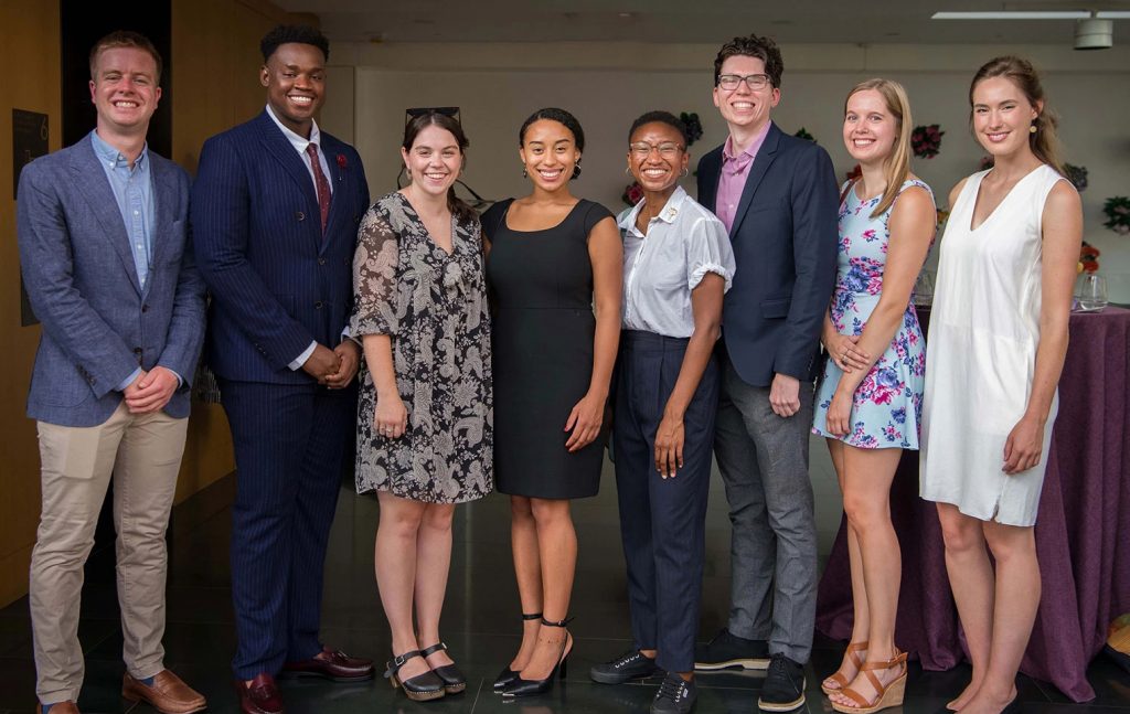 The inaugural class of the Georgina and Charlotte Bloomberg Public Service Fellows Program gathers in New York City