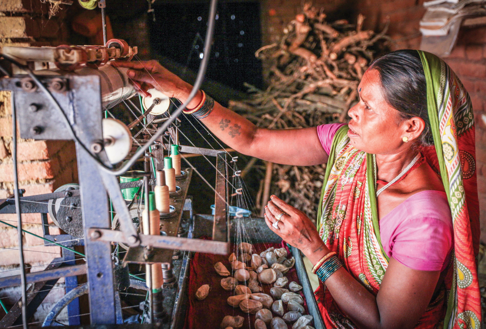 The Women’s Economic Development program works with governments, nonprofits, and the private sector to create opportunities for women that lead to economic independence. Women enrolled in the program, shown here, live and work in more than 120 countries around the world.